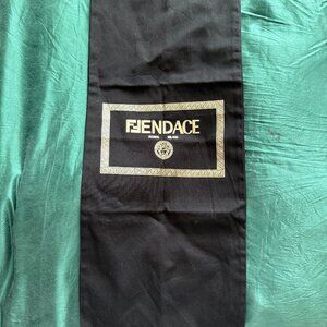 Fendace Dust Bag | Versace x Fendi Collaboration | Black with Gold Logo